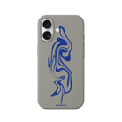 iPhone Abstract Ink Premium Telefon Kılıfı Gri - Sumthincs