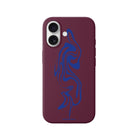 iPhone Abstract Ink Premium Telefon Kılıfı Bordo - Sumthincs