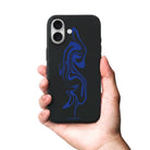 iPhone Abstract Ink Premium Telefon Kılıfı Bordo - Sumthincs