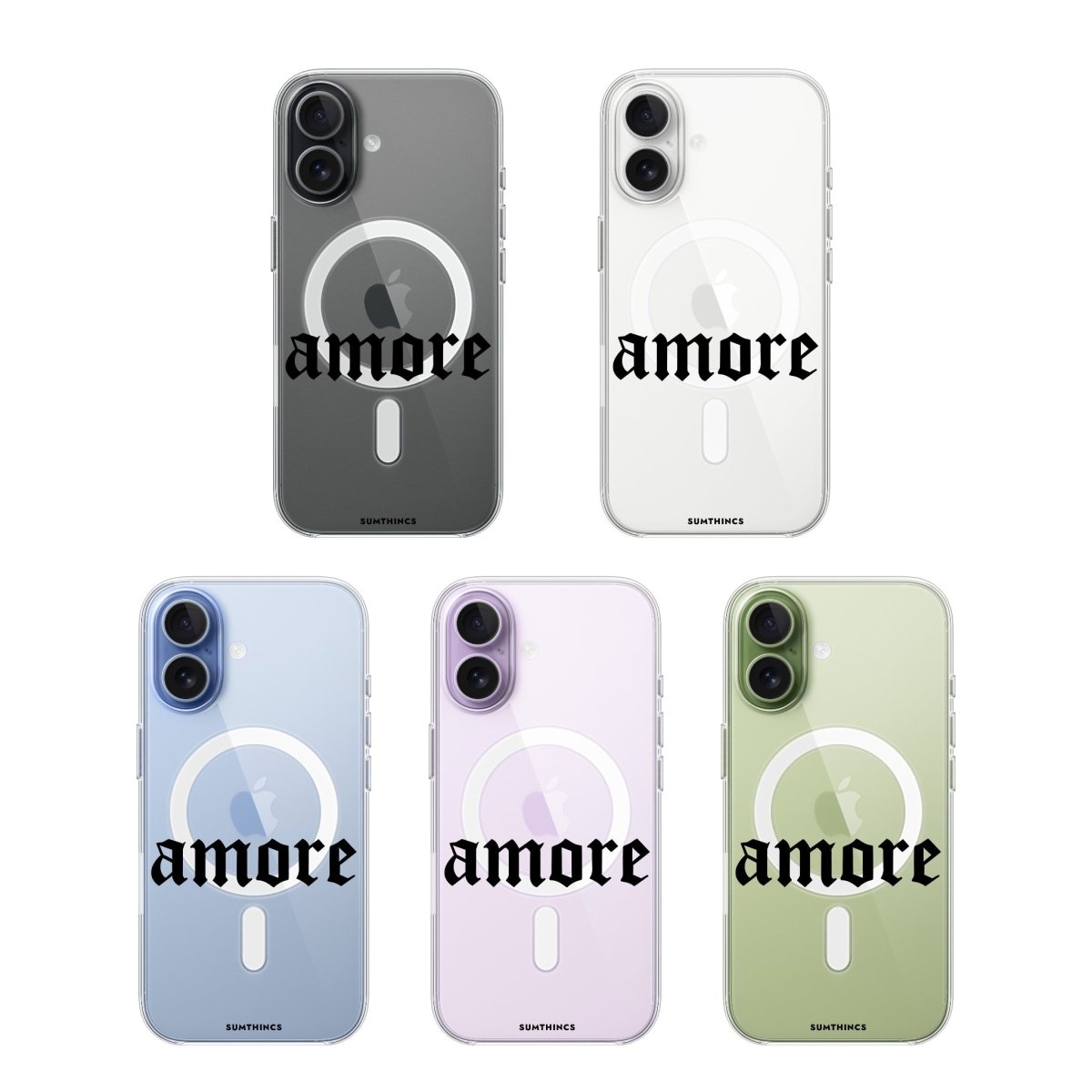 iPhone Amore Clear Magsafe Telefon Kılıfı - Sumthincs