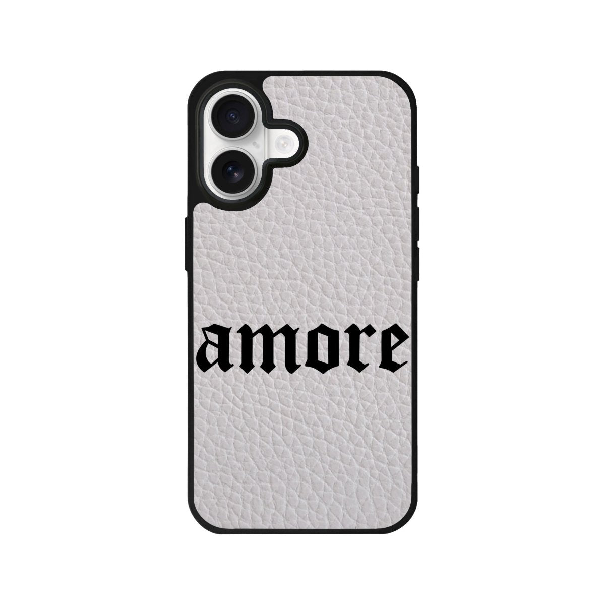 iPhone Amore Leather Deri Telefon Kılıfı Gri - Sumthincs