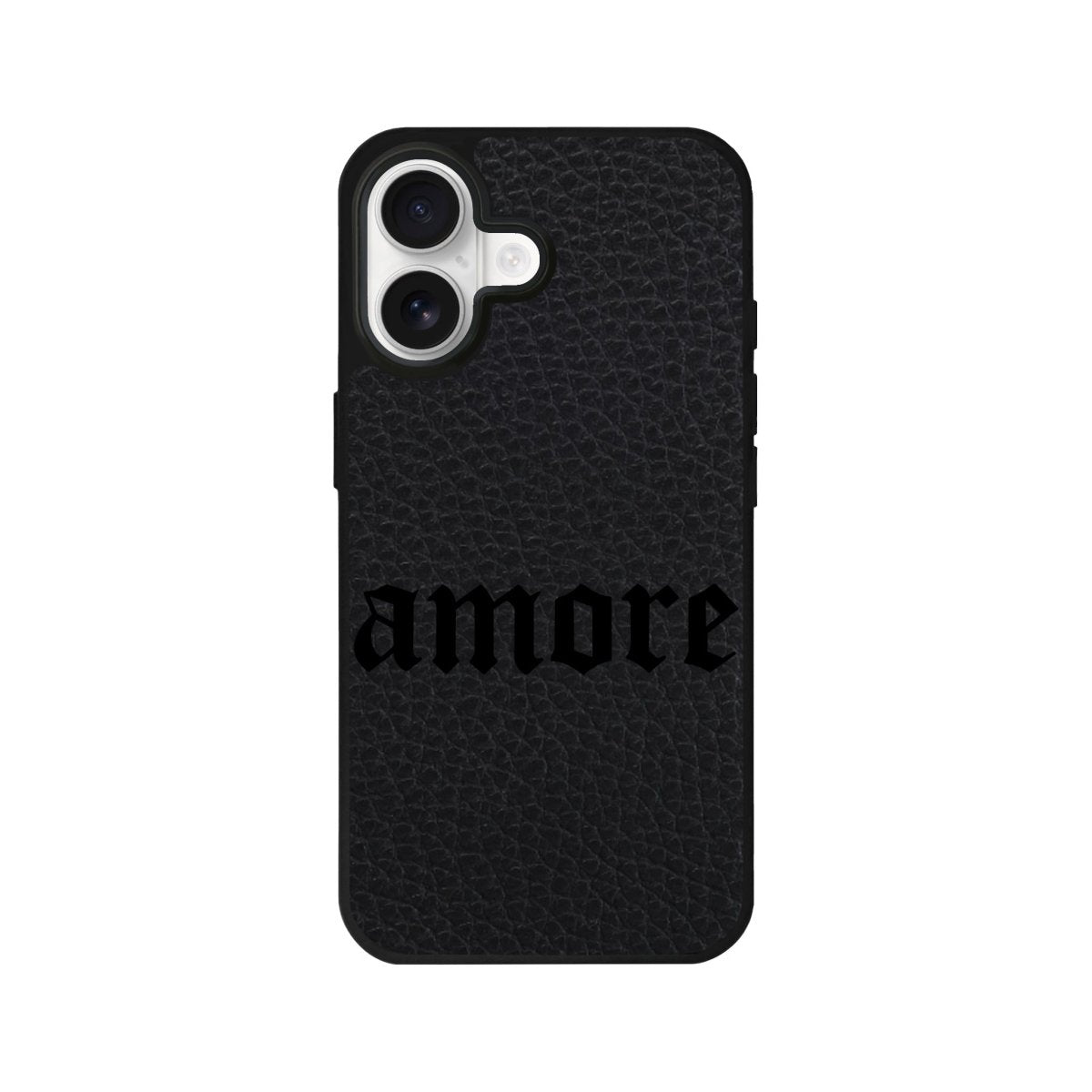 iPhone Amore Leather Deri Telefon Kılıfı Siyah - Sumthincs
