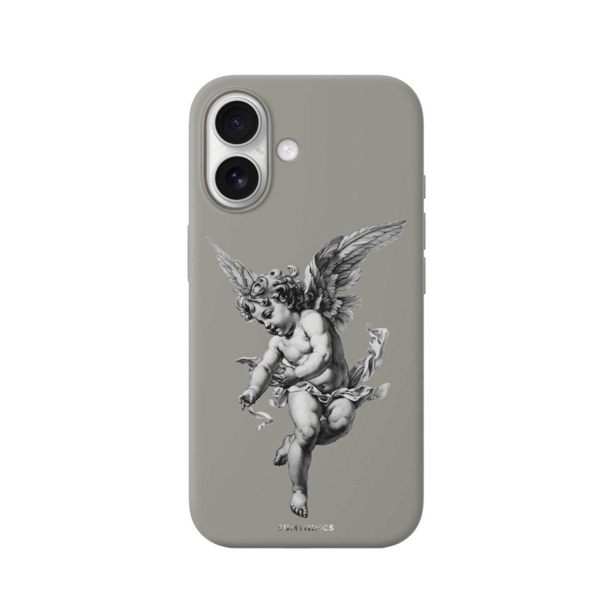 iPhone Angel Premium Telefon Kılıfı Gri - Sumthincs
