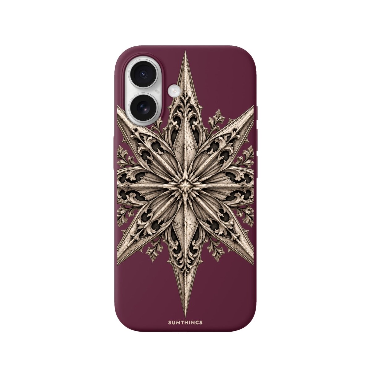 iPhone Astraea Premium Telefon Kılıfı Bordo - Sumthincs