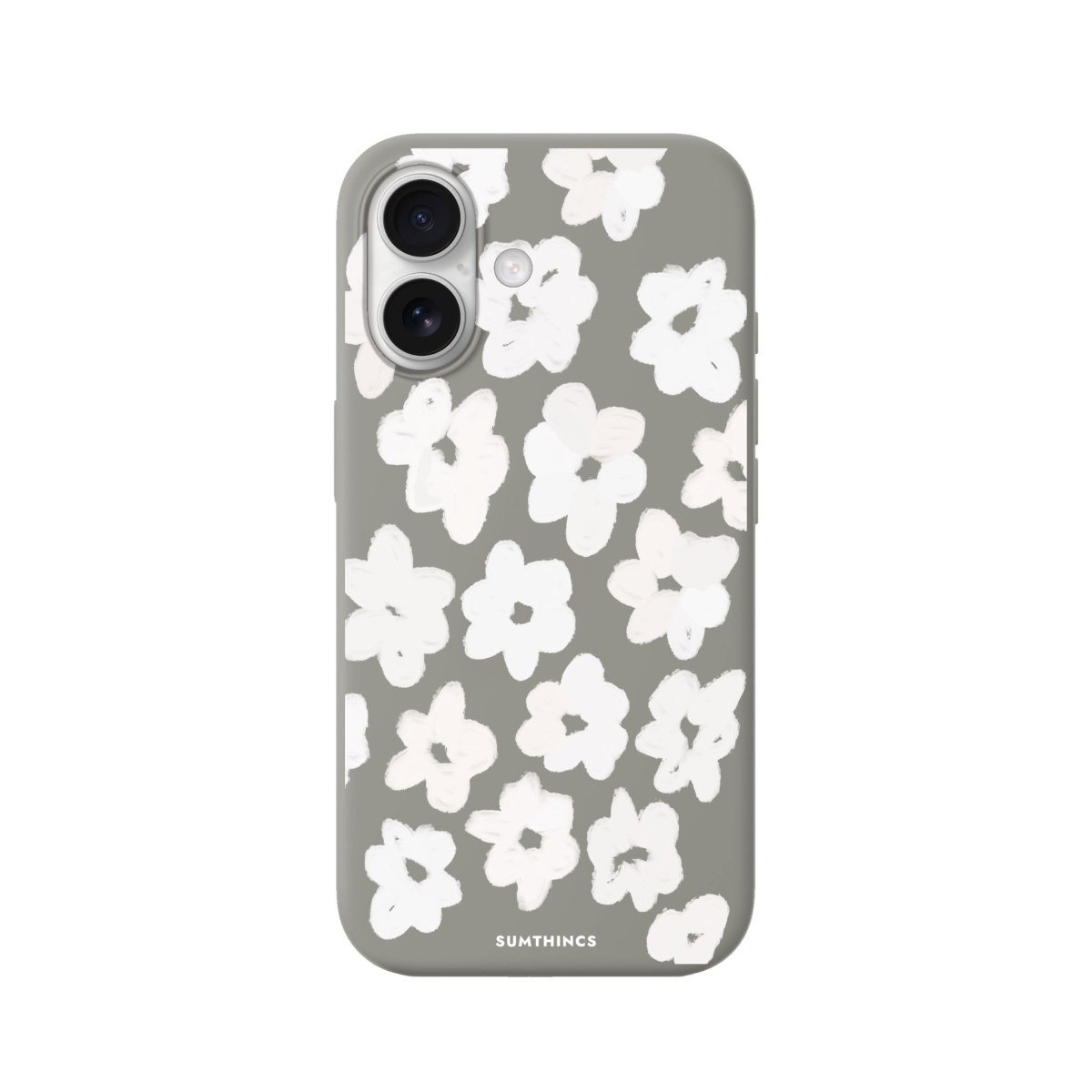iPhone Blossoms Premium Telefon Kılıfı Gri - Sumthincs
