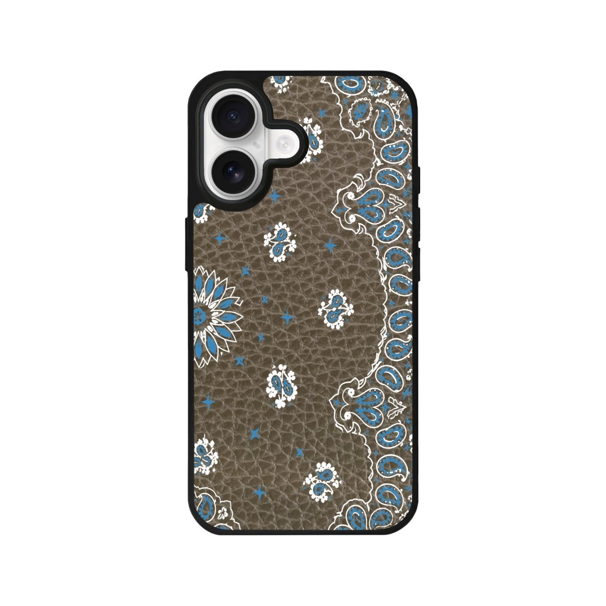 iPhone Blue Rodeo Leather Deri Telefon Kılıfı Haki - Sumthincs