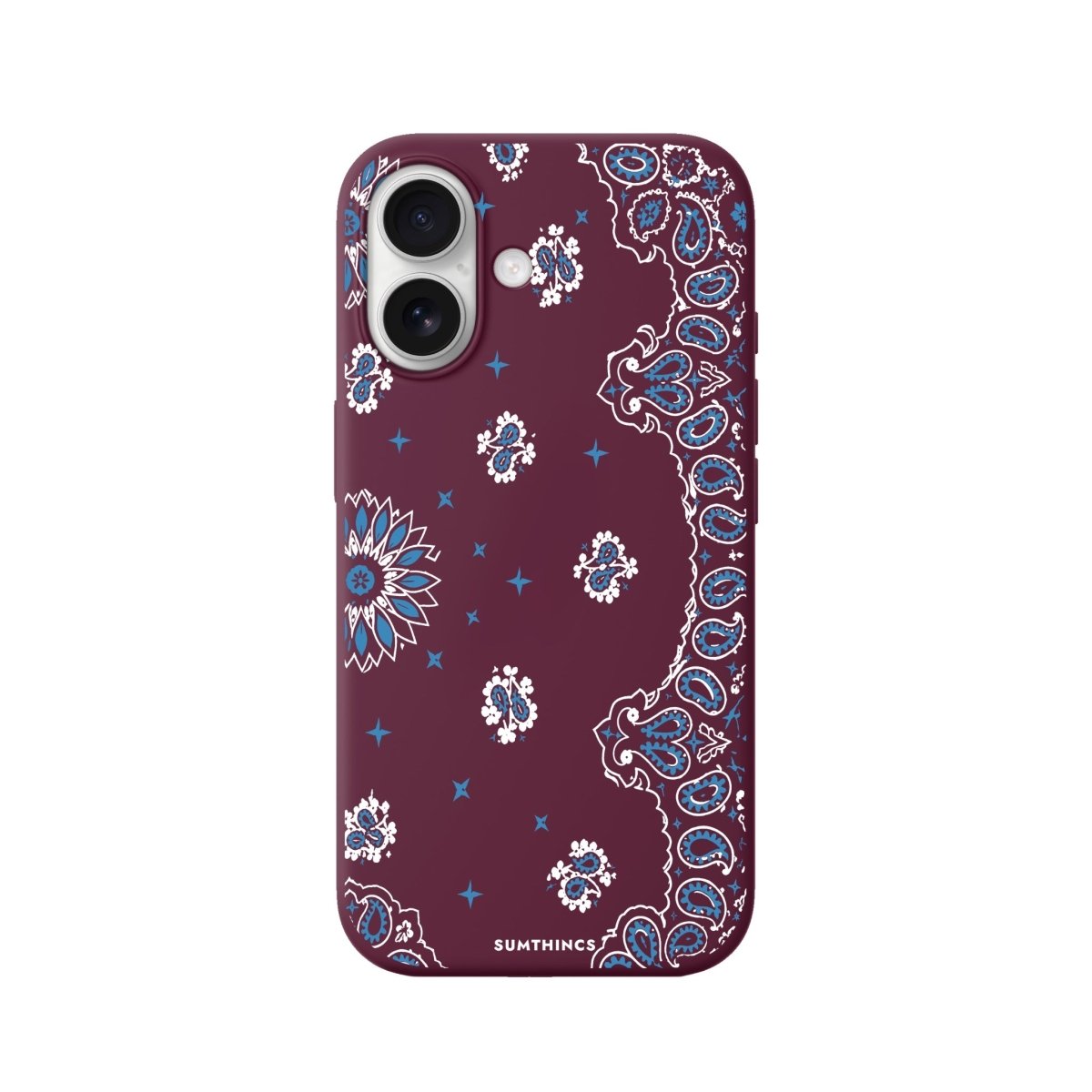 iPhone Blue Rodeo Premium Telefon Kılıfı Bordo - Sumthincs
