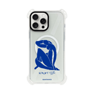iPhone Blue Woman Bumper Telefon Kılıfı Şeffaf - Sumthincs
