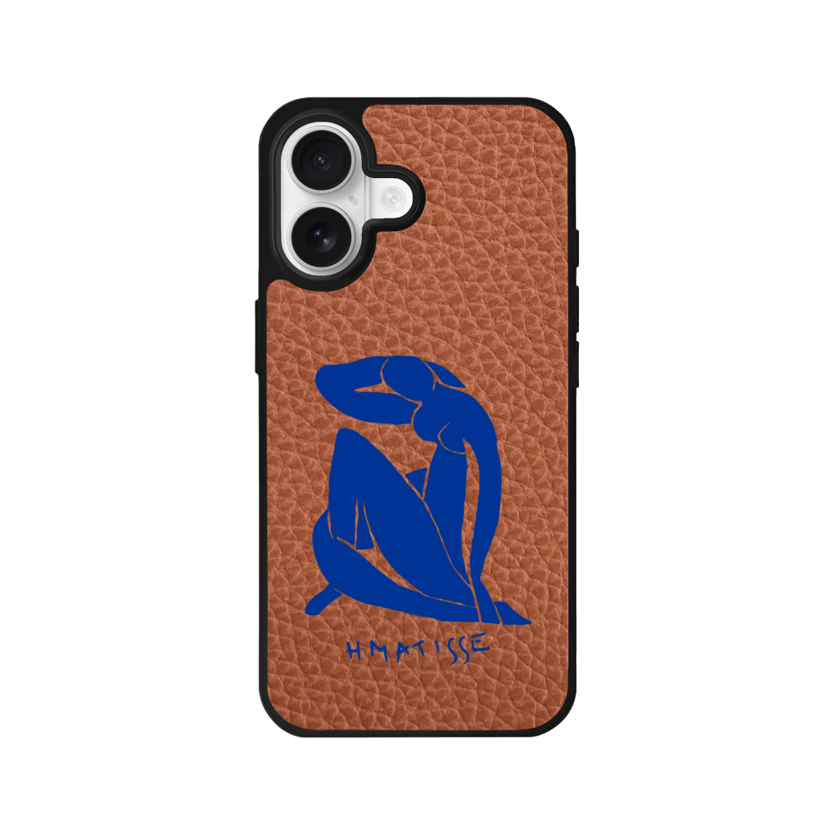 iPhone Blue Woman Leather Deri Telefon Kılıfı Kahverengi - Sumthincs