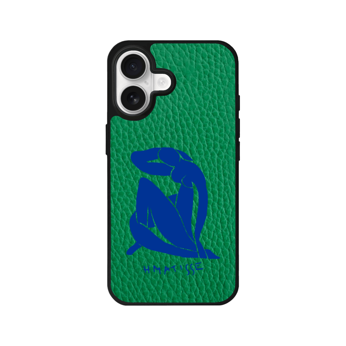iPhone Blue Woman Leather Deri Telefon Kılıfı Yeşil - Sumthincs