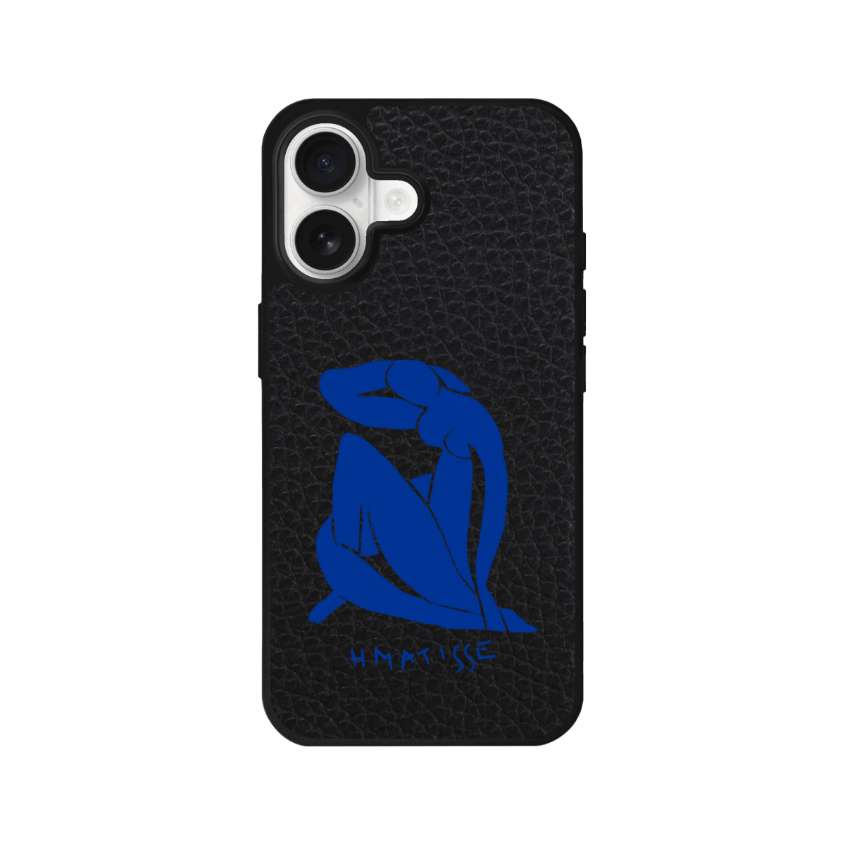 iPhone Blue Woman Leather Deri Telefon Kılıfı Siyah - Sumthincs