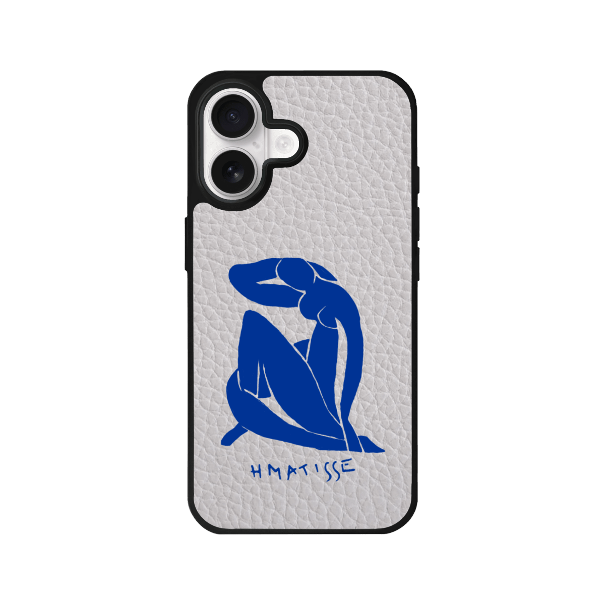 iPhone Blue Woman Leather Deri Telefon Kılıfı Gri - Sumthincs