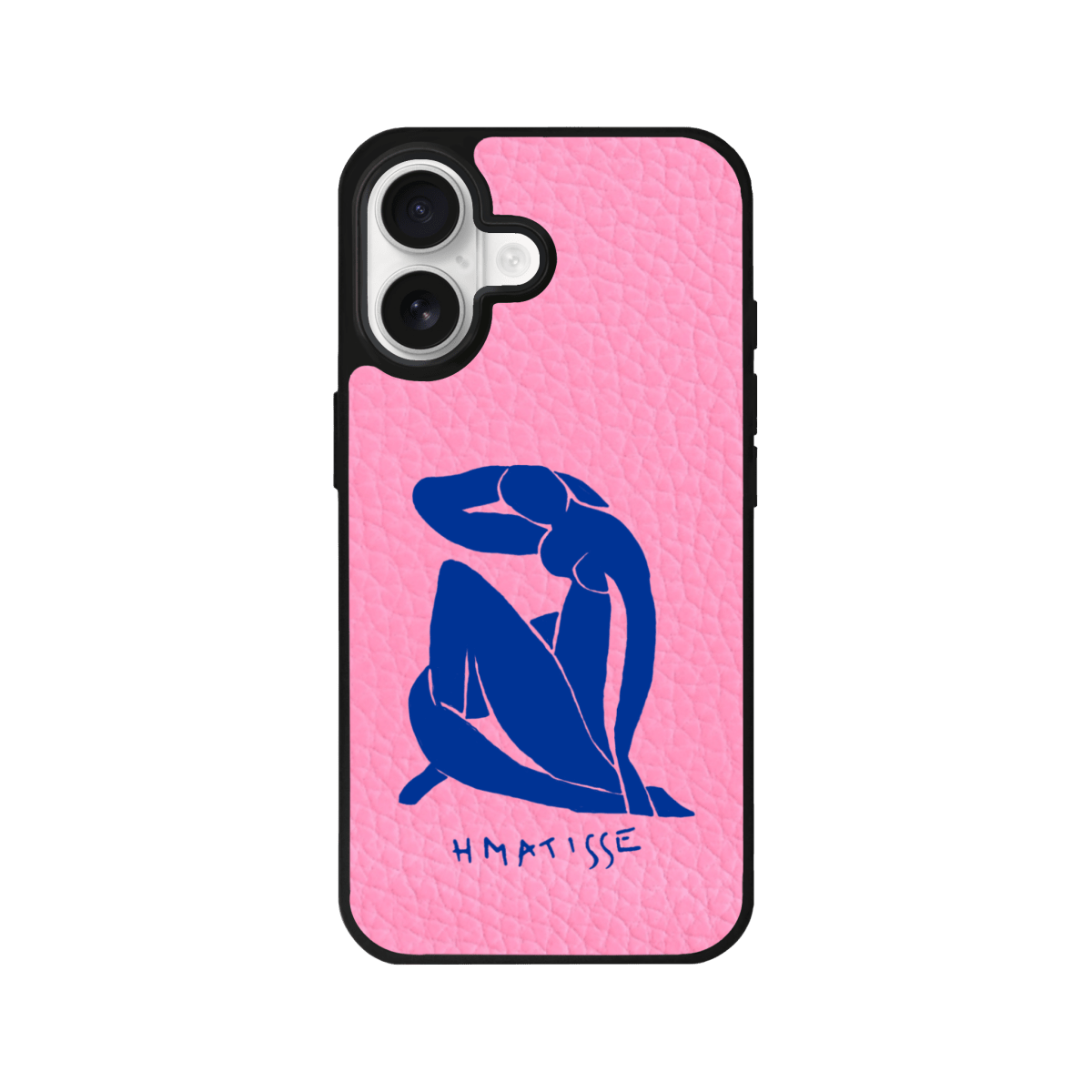 iPhone Blue Woman Leather Deri Telefon Kılıfı Pembe - Sumthincs