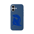 iPhone Blue Woman Premium Telefon Kılıfı Pasifik Mavi - Sumthincs