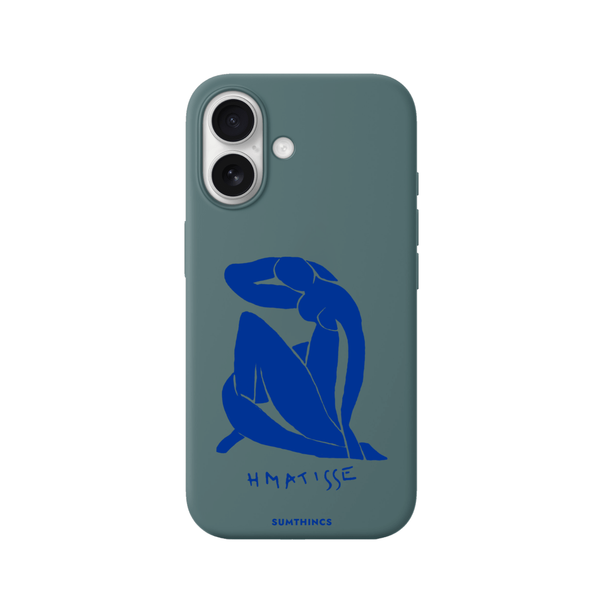 iPhone Blue Woman Premium Telefon Kılıfı Kaktüs Yeşili - Sumthincs
