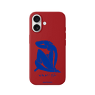 iPhone Blue Woman Premium Telefon Kılıfı Kırmızı - Sumthincs