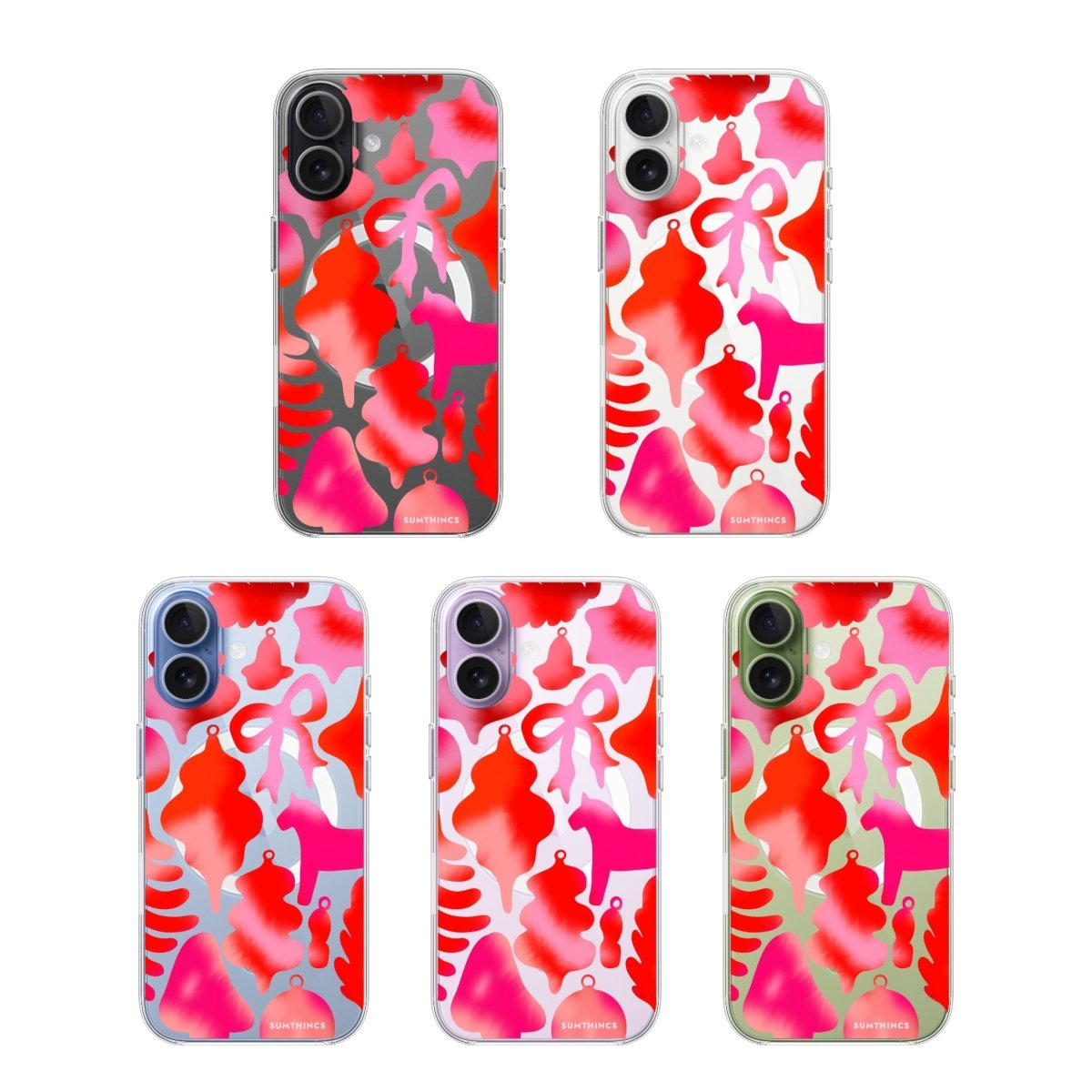 iPhone Blush Bells Clear Magsafe Telefon Kılıfı - Sumthincs