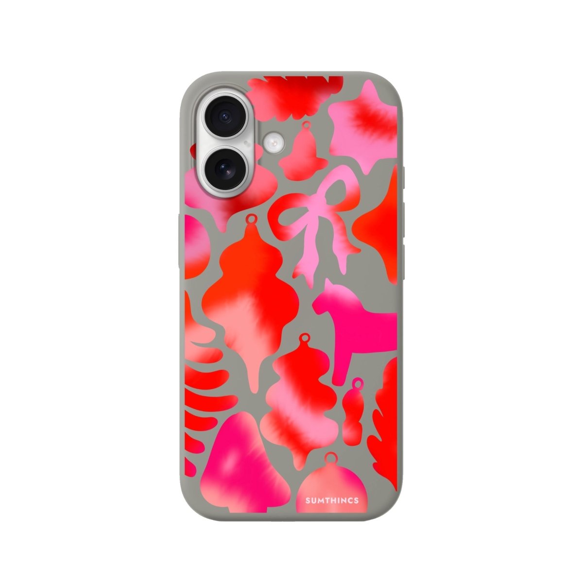 iPhone Blush Bells Premium Telefon Kılıfı Gri - Sumthincs