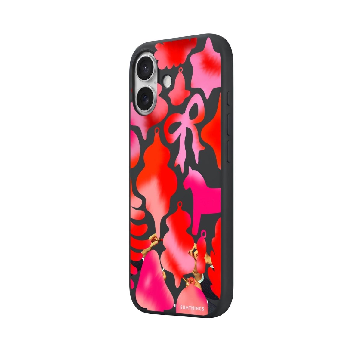 iPhone Blush Bells Premium Telefon Kılıfı Bordo - Sumthincs
