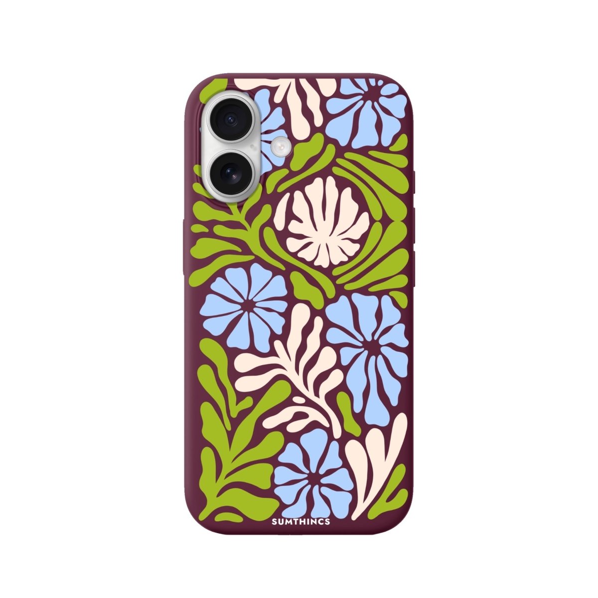 iPhone Botanica Premium Telefon Kılıfı Bordo - Sumthincs