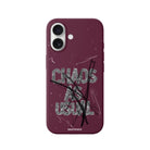iPhone Chaos Premium Telefon Kılıfı Bordo - Sumthincs