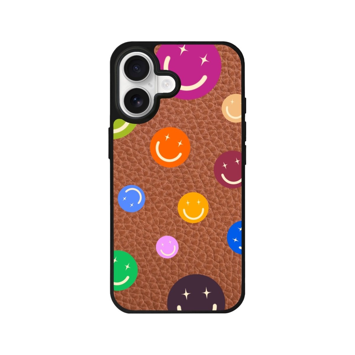 iPhone CheerUp Leather Deri Telefon Kılıfı Kahverengi - Sumthincs