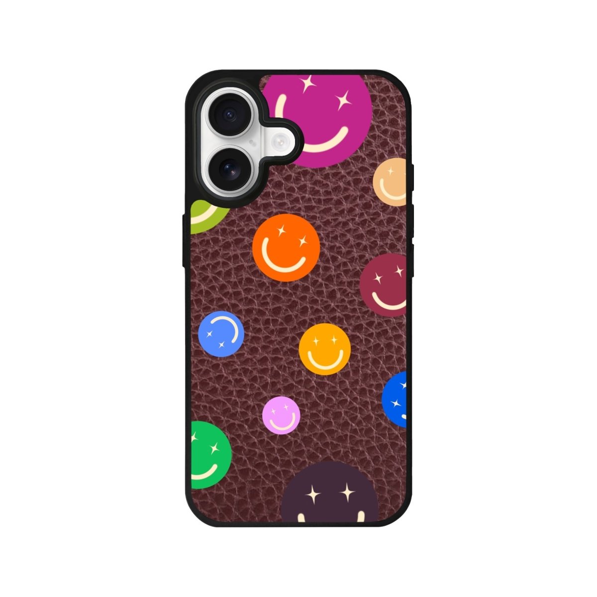 iPhone CheerUp Leather Deri Telefon Kılıfı Bordo - Sumthincs