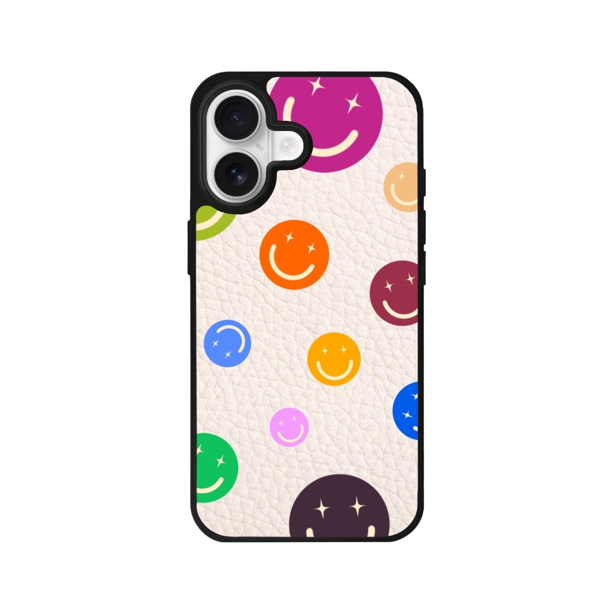 iPhone CheerUp Leather Deri Telefon Kılıfı Bej - Sumthincs