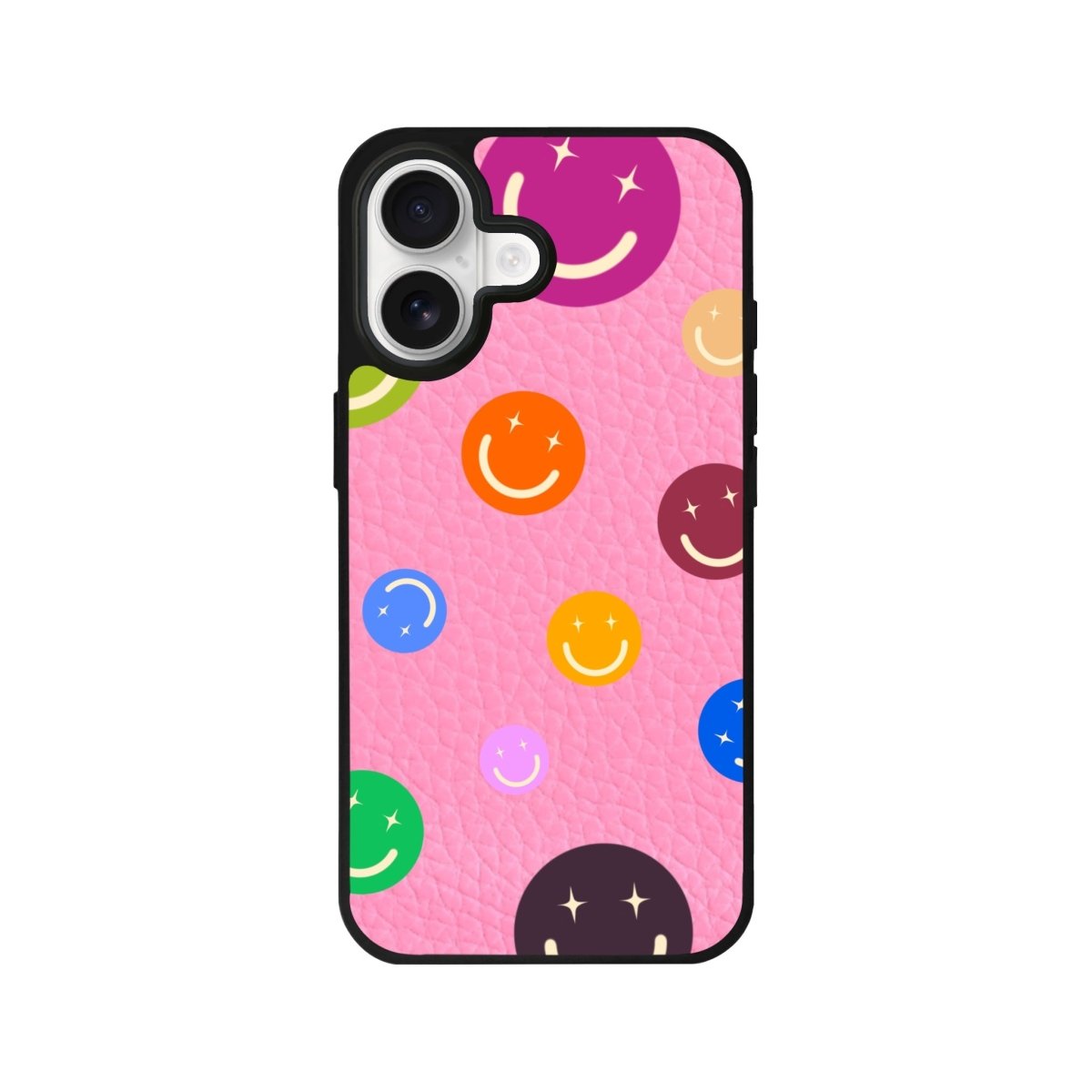 iPhone CheerUp Leather Deri Telefon Kılıfı Pembe - Sumthincs