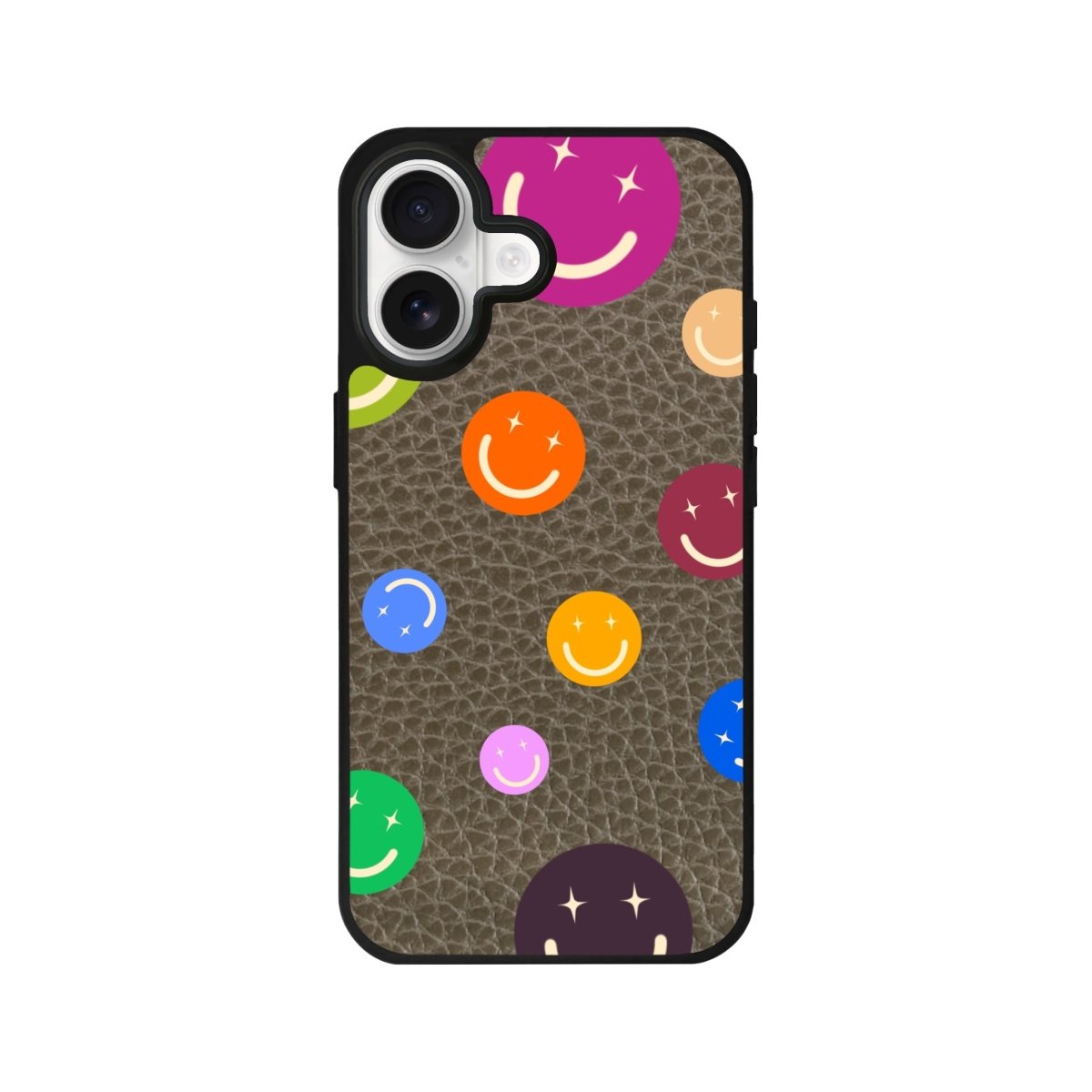 iPhone CheerUp Leather Deri Telefon Kılıfı Haki - Sumthincs