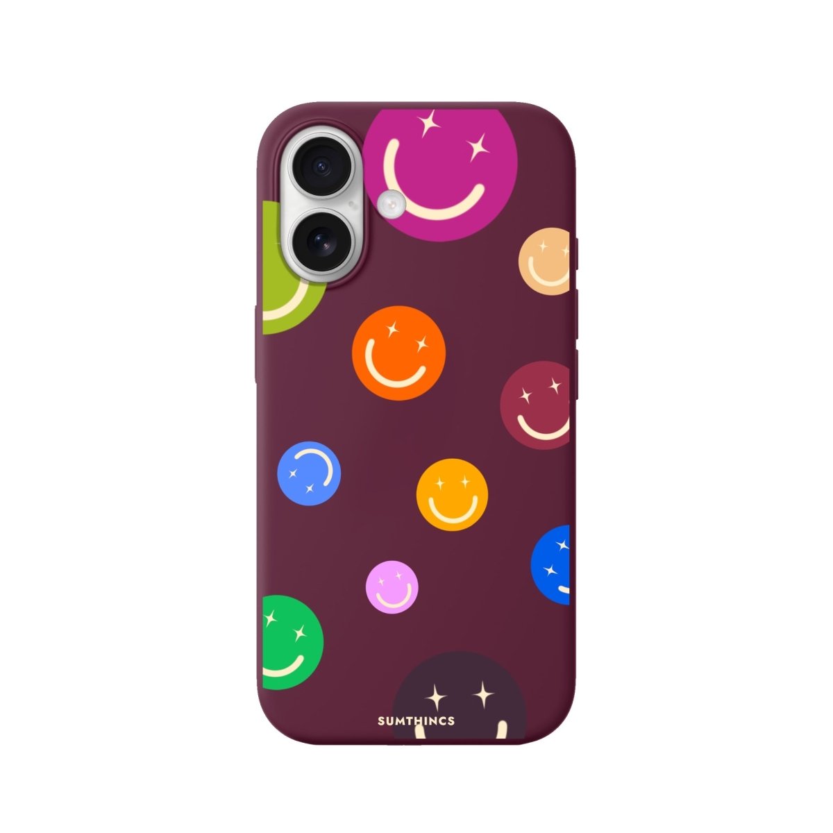 iPhone CheerUp Premium Telefon Kılıfı Bordo - Sumthincs