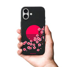 iPhone Cherry Blossom Dawn Premium Telefon Kılıfı Bordo - Sumthincs