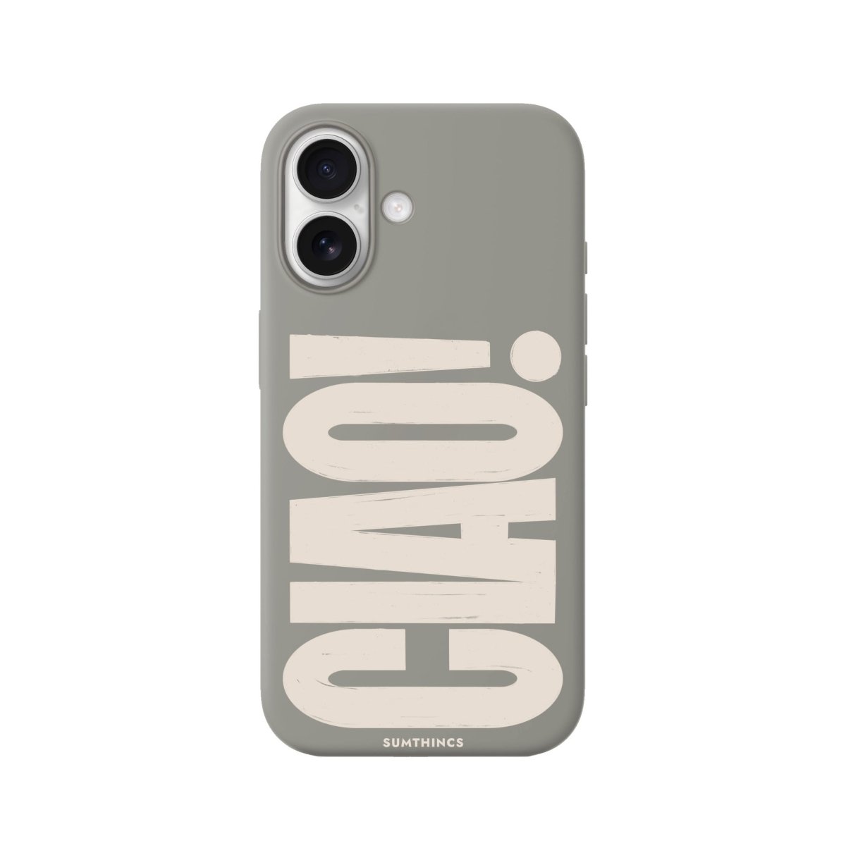 iPhone CIAO! Premium Telefon Kılıfı Gri - Sumthincs