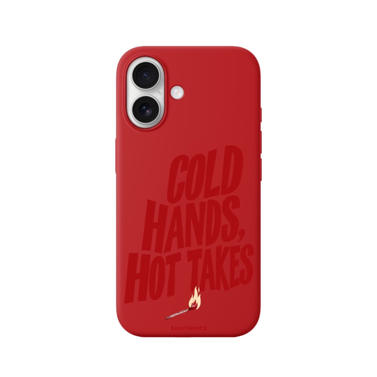 iPhone Cold Hands Premium Telefon Kılıfı Kırmızı - Sumthincs