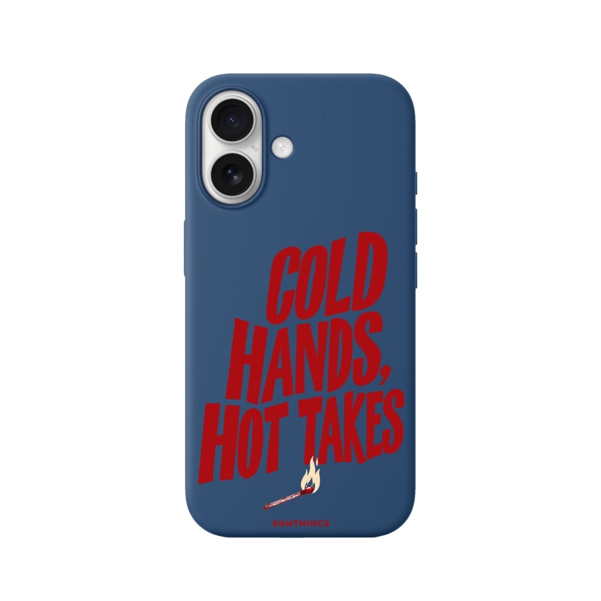 iPhone Cold Hands Premium Telefon Kılıfı Pasifik Mavi - Sumthincs