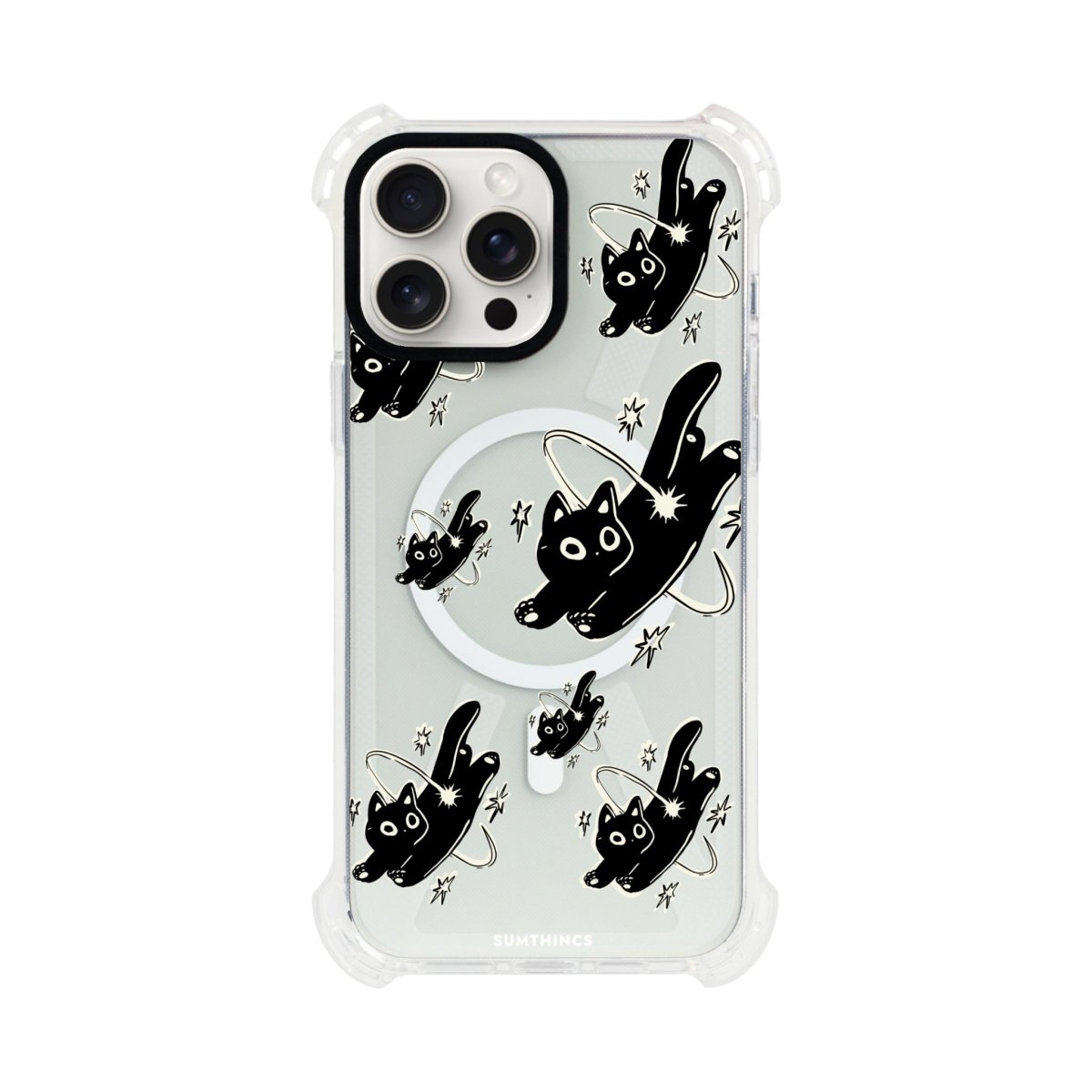 iPhone Cosmo Kitty Bumper Telefon Kılıfı Şeffaf - Sumthincs