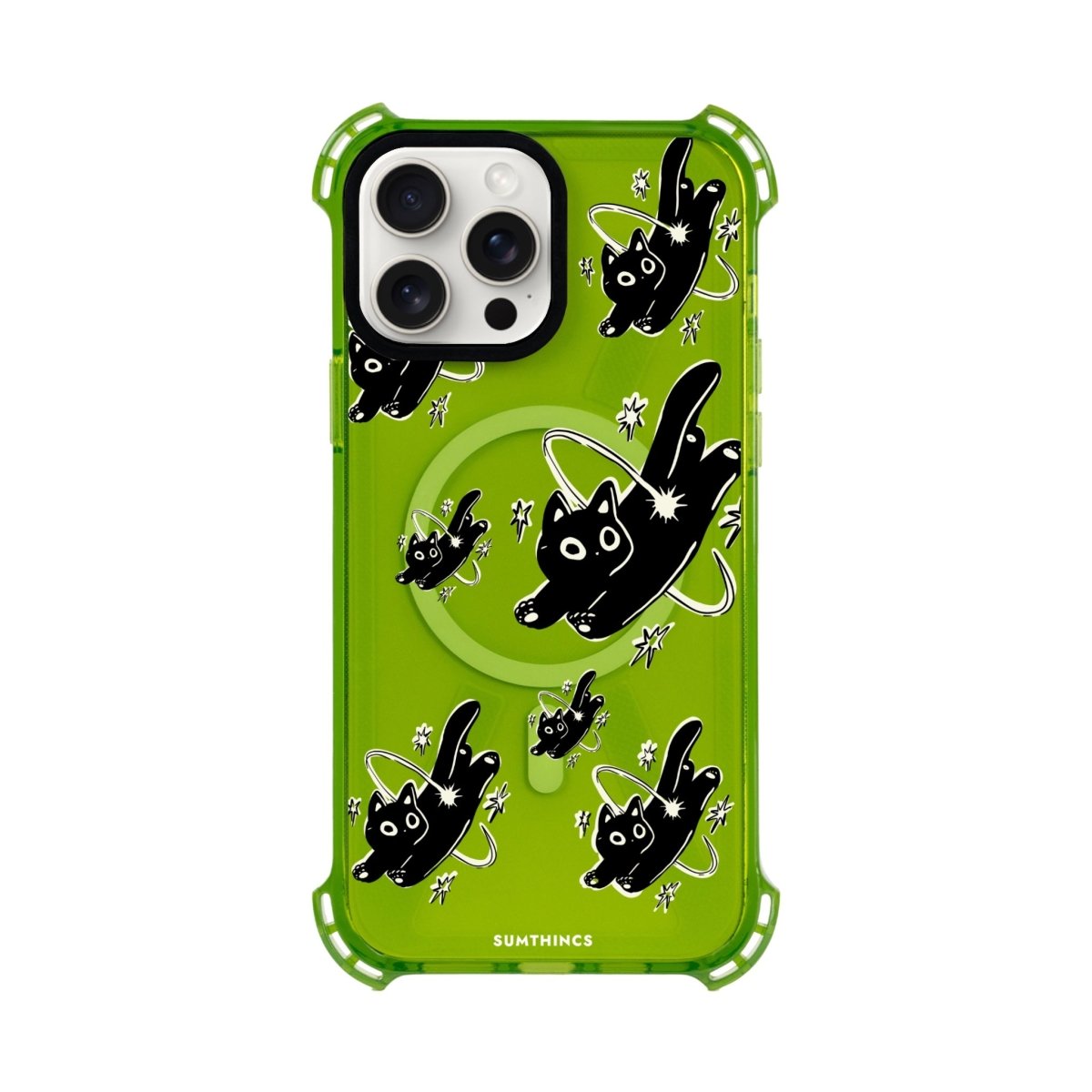 iPhone Cosmo Kitty Bumper Telefon Kılıfı Yeşil - Sumthincs