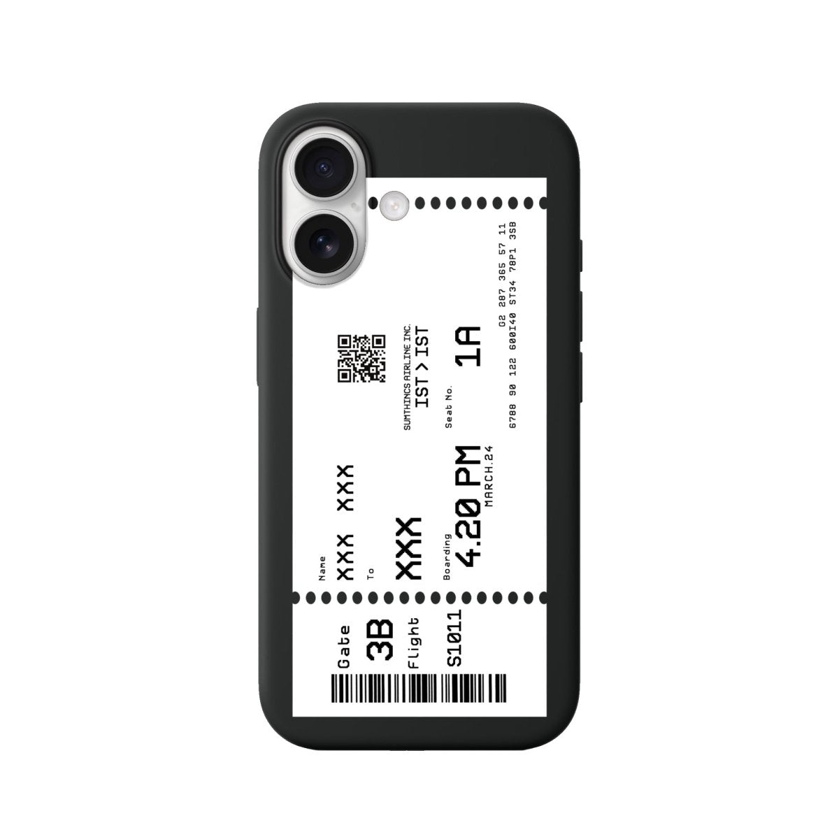 iPhone Custom Ticket Kişiye Özel Premium Telefon Kılıfı - Sumthincs