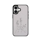 iPhone Disco Deers Leather Deri Telefon Kılıfı Gri - Sumthincs