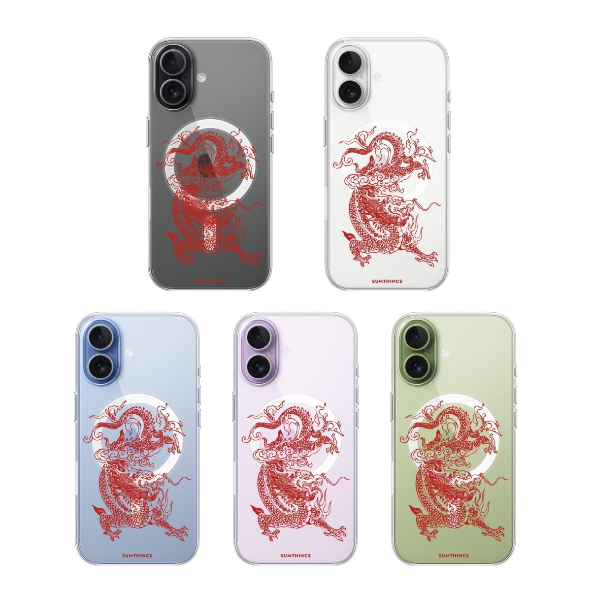 iPhone Dragon Clear Magsafe Telefon Kılıfı - Sumthincs