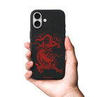 iPhone Dragon Premium Telefon Kılıfı Bordo - Sumthincs