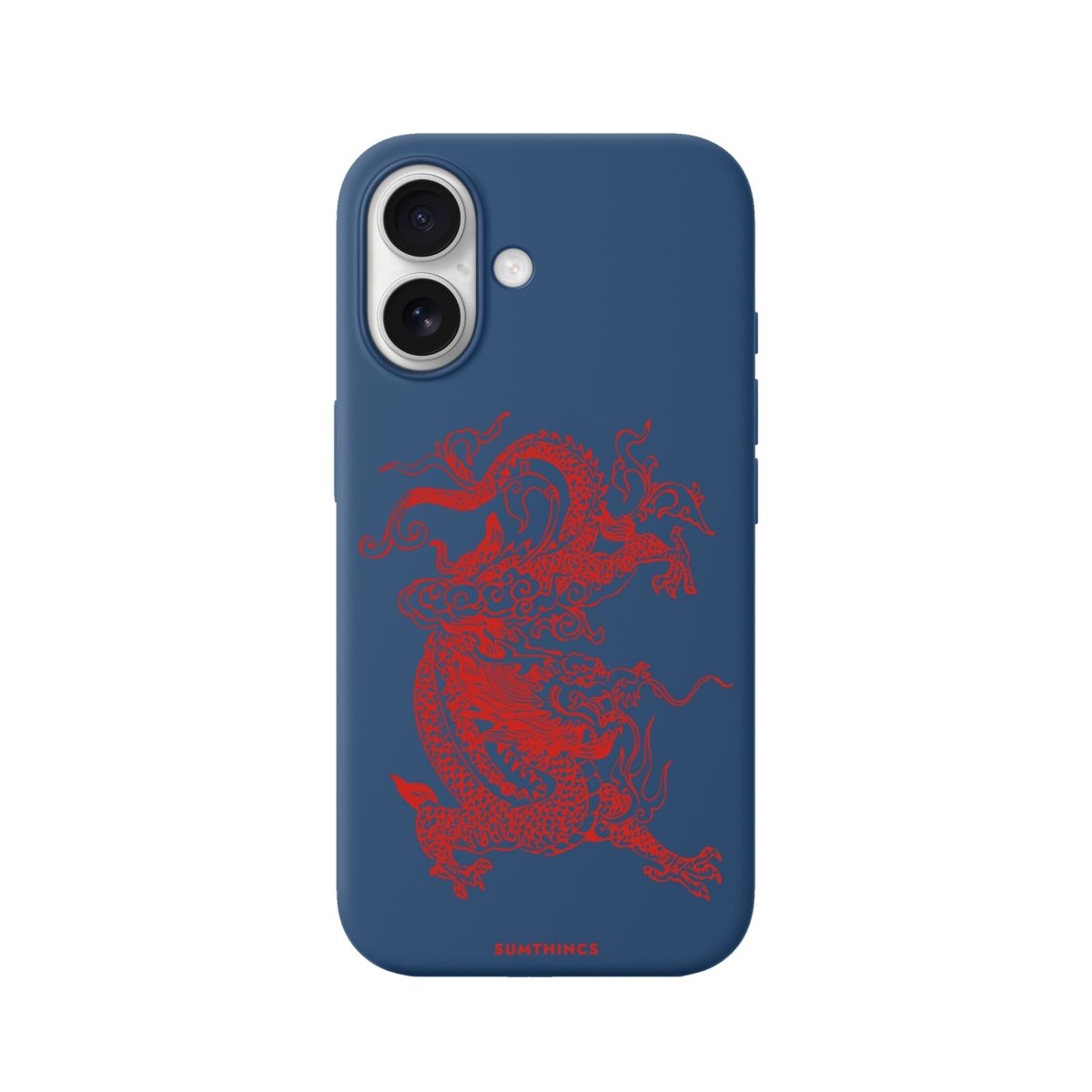 iPhone Dragon Premium Telefon Kılıfı Pasifik Mavi - Sumthincs