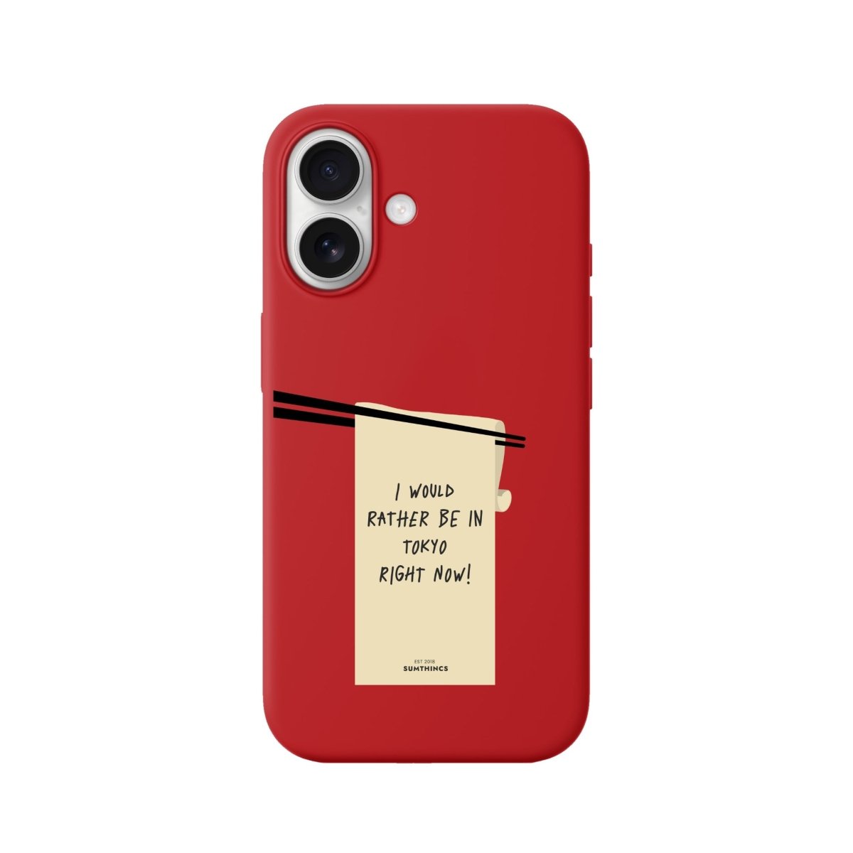 iPhone Elsewhere Premium Telefon Kılıfı Kırmızı - Sumthincs