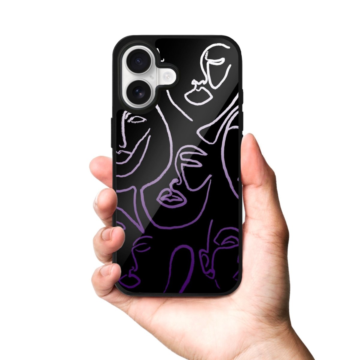 iPhone Faces Glossy Telefon Kılıfı - Sumthincs