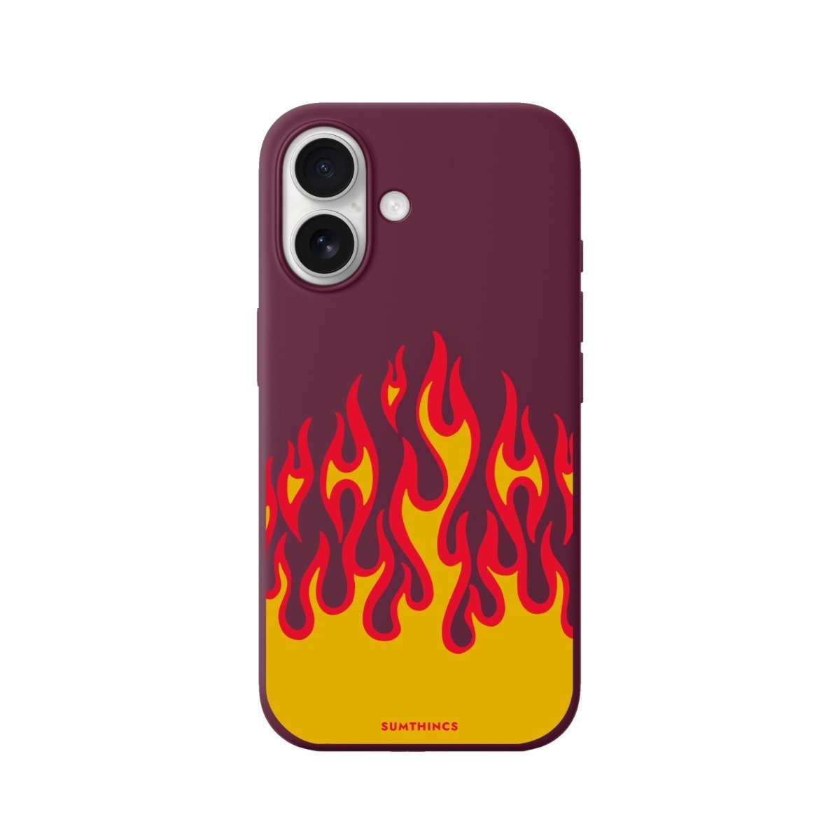 iPhone Flamme Premium Telefon Kılıfı Bordo - Sumthincs