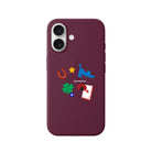 iPhone Fortune Premium Telefon Kılıfı Bordo - Sumthincs
