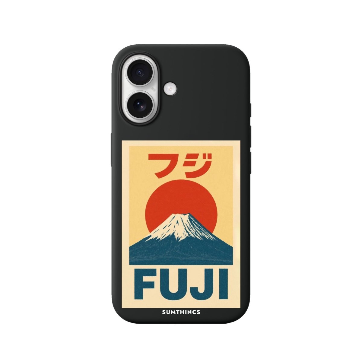 iPhone Fujisan Premium Telefon Kılıfı Siyah - Sumthincs