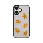iPhone Gingerbread Man Leather Deri Telefon Kılıfı Gri - Sumthincs