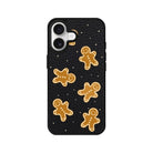 iPhone Gingerbread Man Leather Deri Telefon Kılıfı Siyah - Sumthincs