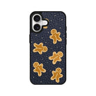 iPhone Gingerbread Man Leather Deri Telefon Kılıfı Pasifik Mavi - Sumthincs
